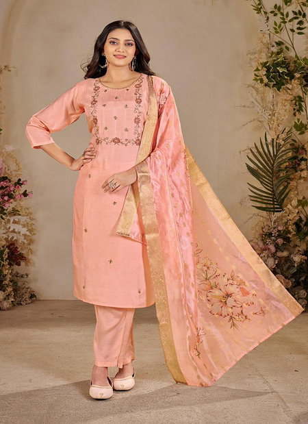 5138 To 5140 By Ladies Flavour Dolla Khatli Work Kurti With Pant And Dupatta Exporters In India